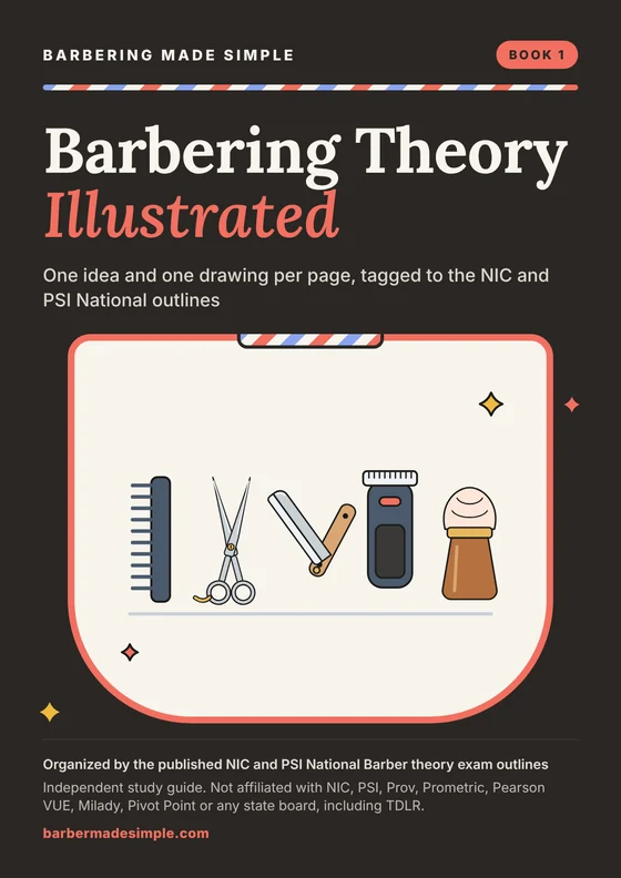 Book 1: Barbering Theory Illustrated cover